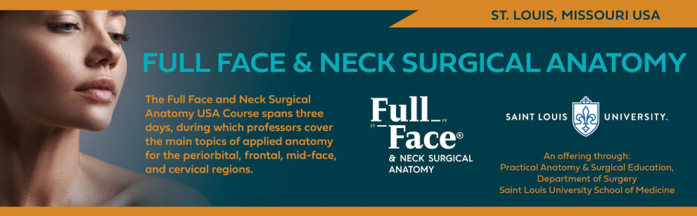 Full Face and Neck Surgical Anatomy Course Banner